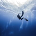 Scuba diver in Cancun, Mexico